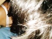 Cute brunette's kinky BDSM blowjob and fisting POV