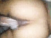 Brunette BBW taking thick BBC ballsdeep and sucking hubby