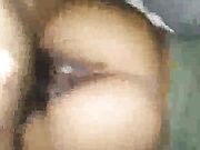 Brunette BBW taking thick BBC ballsdeep and sucking hubby