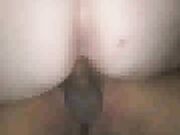 busty BBW wife taking BBC like a slut