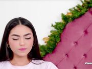 Gorgeous Brunette Plays Her Cute Pussy on Webcam