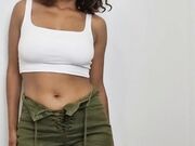 Ebony Teen Dirty Talks While Fingering Herself