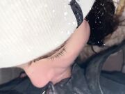 Public Winter Street Blowjob From a Stranger