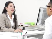 Japanese Boss swallow load after BJ