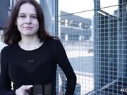 GERMAN SCOUT - Redhead Teen Peach Delina