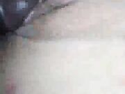 Whore wife letting huge Bbc stretch and breed her pussy