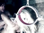 Nasty secret police officer Jordan Jagger interrogates a soldier