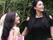 PureCFNM - Emma Leigh, Lola Rae, Satine Spark, Tina Kay - Nudist Show Offs