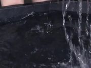 Violet Monroe is getting dipped in water and straponed by Rain De Grey