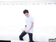 Curvy ebony stepmom Osa Lovely teases shy stepson how to fuck