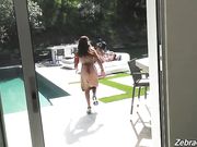 Black housemaids fuck rich French bitch Natasha Nice for not paying them