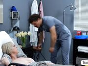 Caught horny nurses having sex in my room