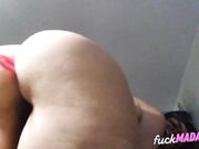 First Time Anal Orgasm for PAWG with Small Butt Toy