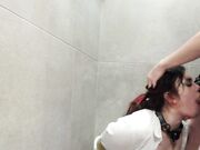 Bound Teen Slut Deepthroats After Being Duct-Taped