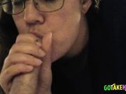 Big Beautiful Woman Gives Blowjob to Her Man