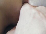 Playing with her pussy while she's on the phone