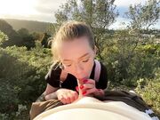 Strangers Join Us for a Public Blowjob