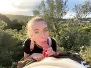 Strangers Join Us for a Public Blowjob