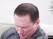 Sucking my stepdads dick while his wifes out