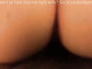 Wife has big orgasm with black bull while husband watches