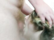 Teen Brunette Babe Gives Deepthroat Blowjob