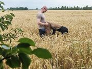 Blonde Cowgirl Gets Creampied in the Field