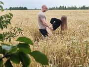 Blonde Cowgirl Gets Creampied in the Field