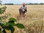 Blonde Cowgirl Gets Creampied in the Field