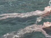 Redhead tgirl Shiri Allwood fucks a babe