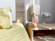 Amateur Curvy Secretary in Lace Lingerie