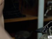 Fucking my horny TS boss in her office