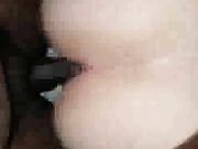 Interracial Anal Threeway and Ambush Creampie