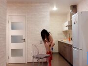 Big-Titted Brunette MILF Pleasures Herself with a Sex Toy