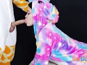 Deep Throat Struggle: His Huge Cock Fills My Throat