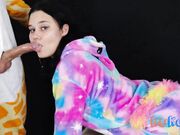 Deep Throat Struggle: His Huge Cock Fills My Throat