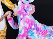 Deep Throat Struggle: His Huge Cock Fills My Throat