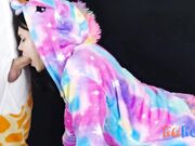 Deep Throat Struggle: His Huge Cock Fills My Throat