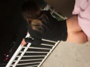 Public Beach Balcony Sex with a Big-Ass Brunette