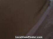 Busty Brunette Masturbates and Touches Herself on a Train