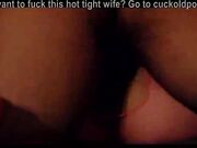 A nympho wife goes wild with 2 black cock
