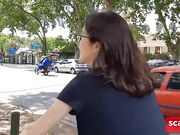 Cute Teen Couple's Public Blowjob at the Park