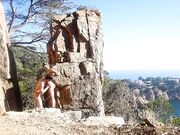 Kinky couple's outdoor sex adventure in public