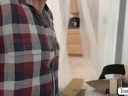 Two carpenter fuck my ass in a tiny hole