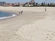 Big-Titted Brunette Teen Amateur Couple Having Hardcore Sex on the Beach