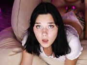 She knows how to please a big cock with her mouth and tits