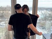 Threesome Public Hotel Sex with Husband and Friend