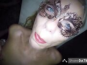 Blonde Dutch Slut Covered in Cum from Big Cock