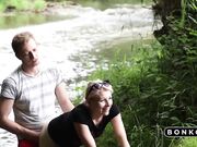 Blonde Teen Amateur Loves Cum in Nature