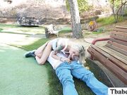 Fucking TS hitchhiker while we stop in the park