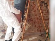 On a Building Site, I Pay a Worker with Anal and Get Cum in My Ass